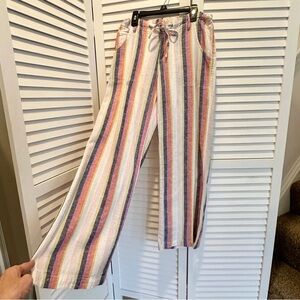 Just Living Multicolor Striped Pants